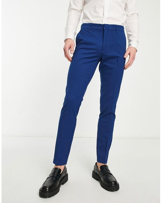New Look skinny suit pants in indigo-