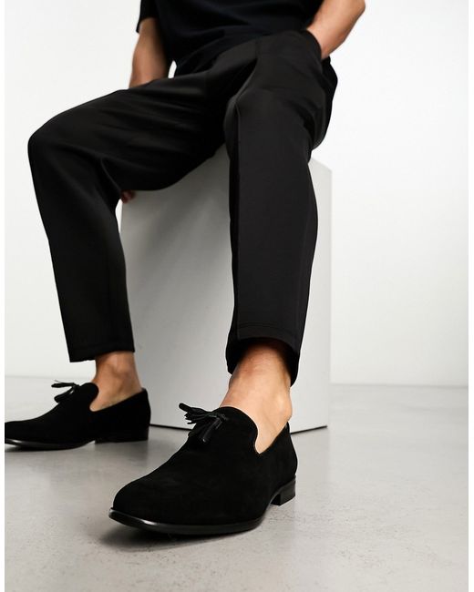 French Connection leather tassel loafers in