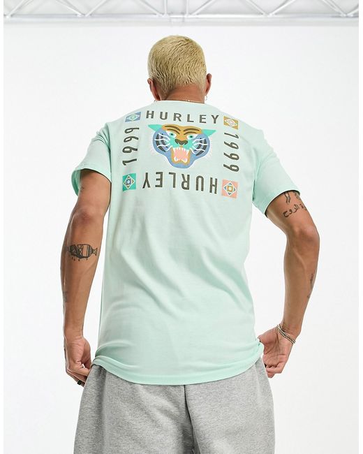 Hurley bengal t-shirt in mint-