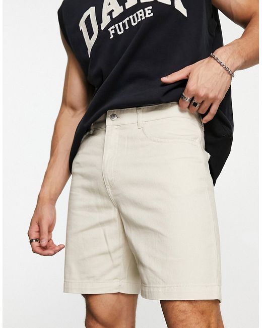 Adpt twill wide fit shorts in