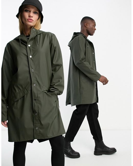 Rains 12020 waterproof long jacket in