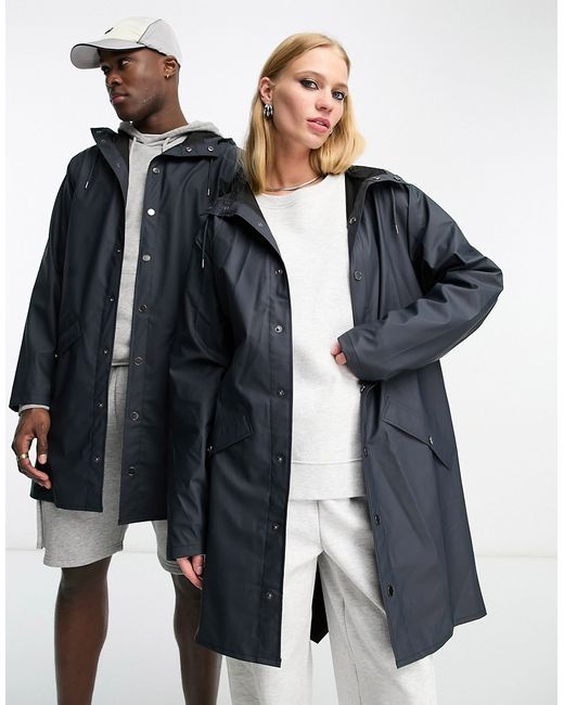 Rains 12020 waterproof long jacket in