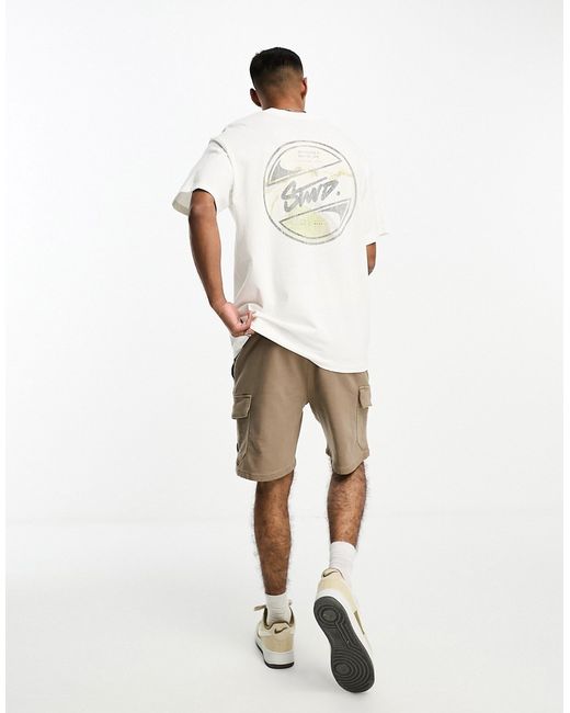 Pull & Bear stwd back printed t-shirt in