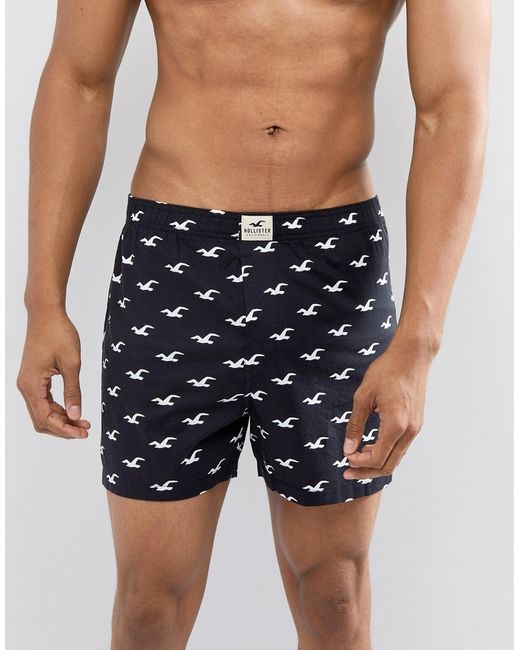 Hollister Woven Boxers all Over Print in Gulls