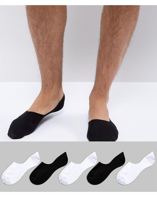 New Look Invisible Socks In And 5 Pack