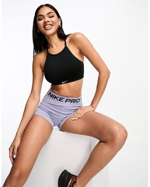 Nike Training Indy ribbed sports bra in
