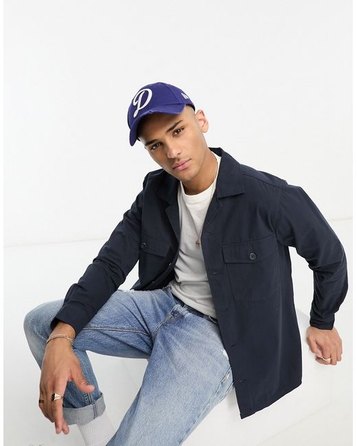 Only & Sons camp collar overshirt in
