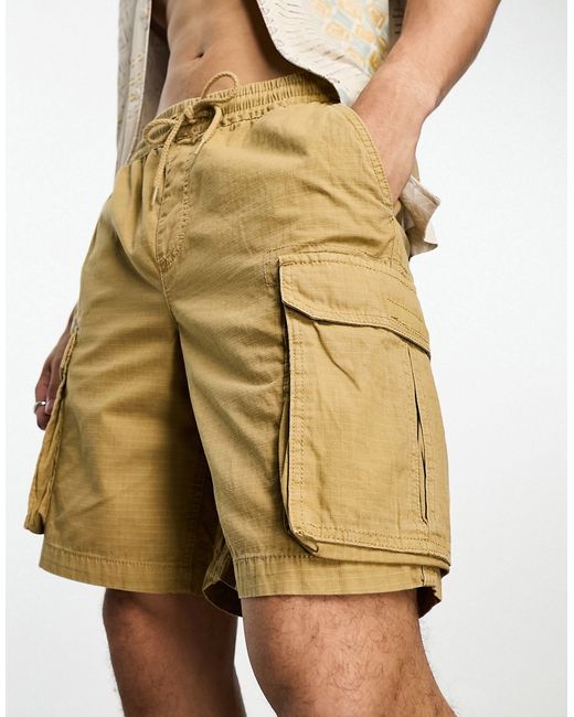 PacSun Marc longline cargo shorts in tan-