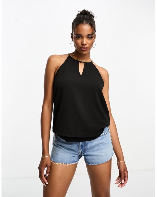 Only sleeveless blouse with keyhole detail in