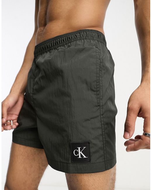 Calvin Klein nylon medium drawstring swim shorts in