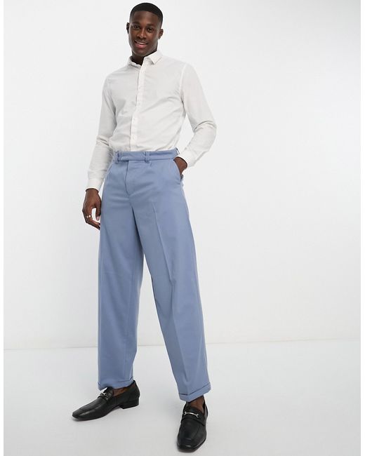 New Look relaxed pleat front pants in