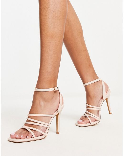 French Connection strappy heeled sandals in