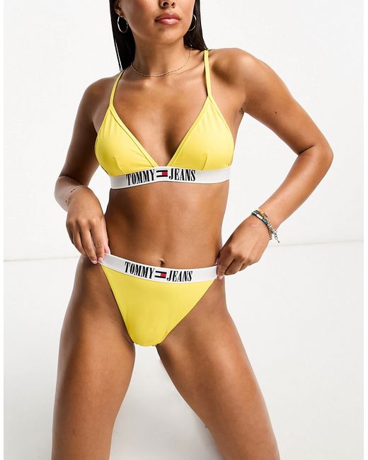 Tommy Hilfiger Tommy Jeans archive high rise bikini bottom in