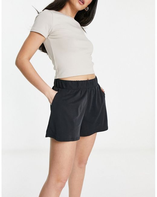 Monki super soft pull-on shorts in