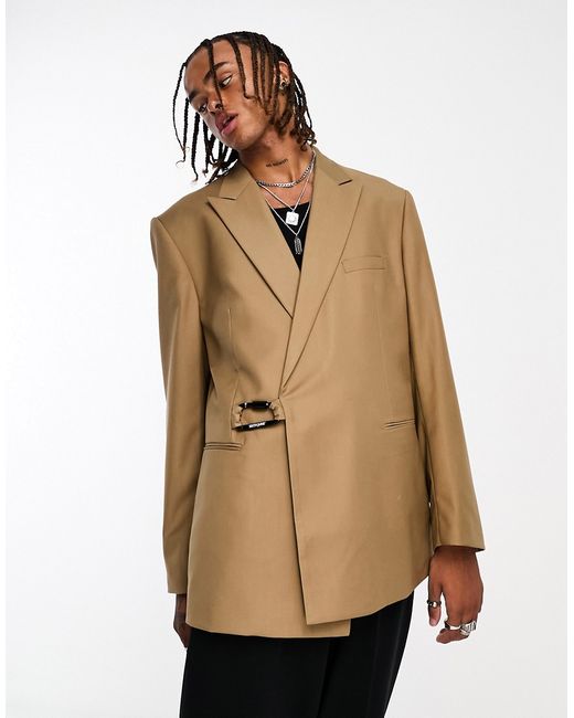 Sixth June oversized belted suit jacket in