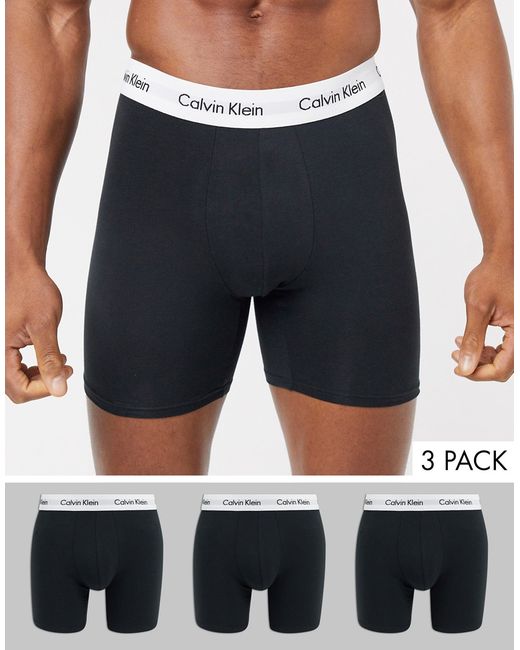 Calvin Klein Cotton Stretch 3 pack boxer briefs in