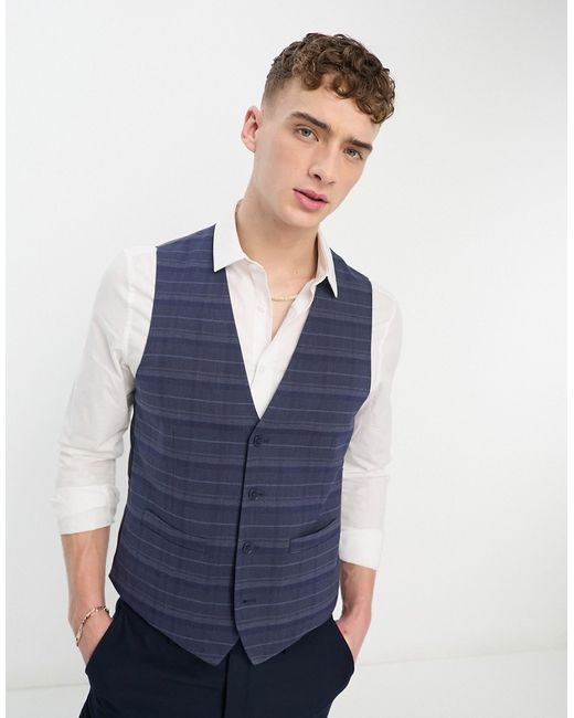 French Connection vest in check
