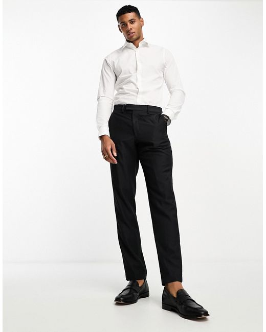 French Connection suit pants in charcoal-