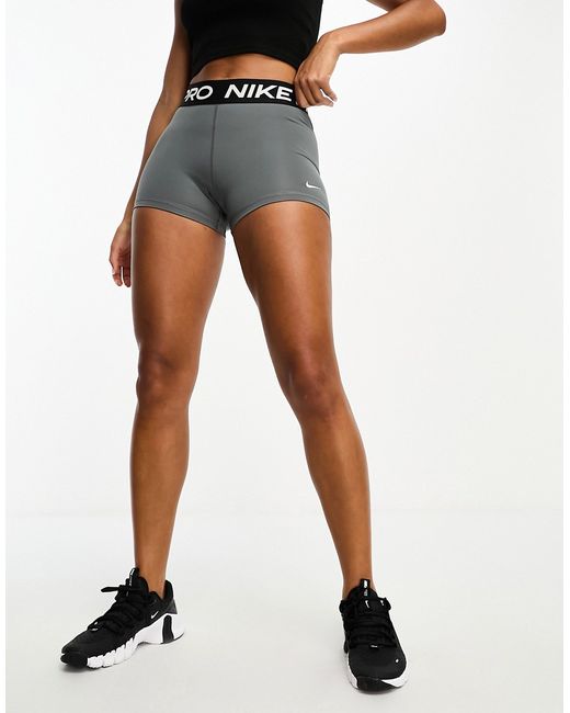 Nike Training Pro 365 3inch shorts in gray