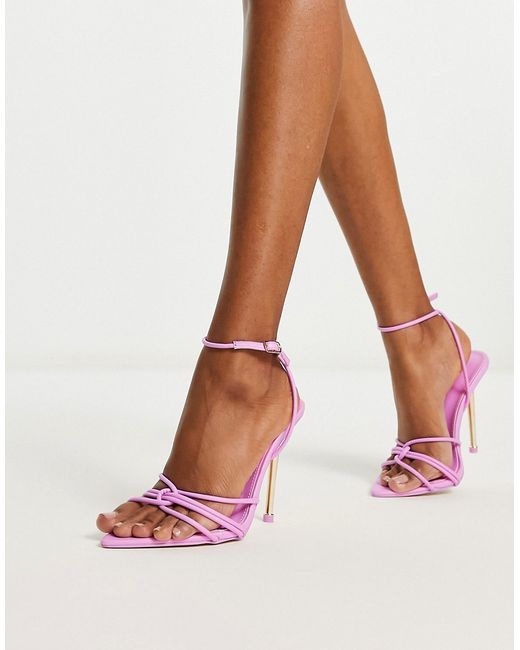 Public Desire strappy heeled sandals in bright