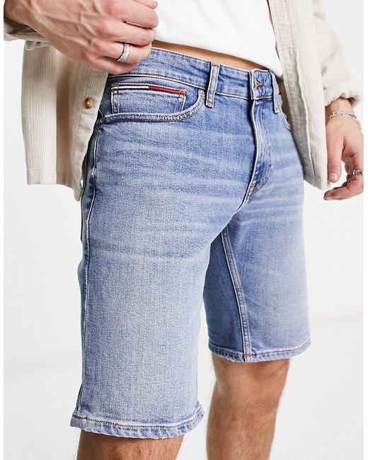 Tommy Jeans Ronnie denim shorts in mid wash