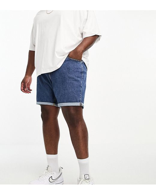 Calvin Klein Jeans Big Tall regular denim shorts in dark wash