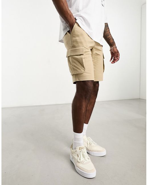 Only & Sons jersey cargo short in