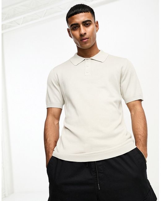 Only & Sons knitted polo in