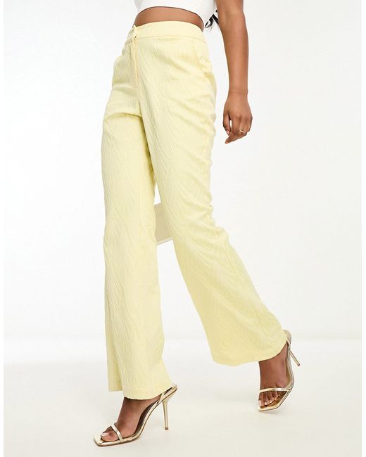 Twisted Tailor jacquard flare suit pants in