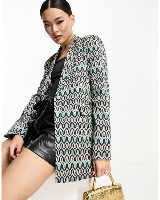Twisted Tailor bonded lace suit jacket in