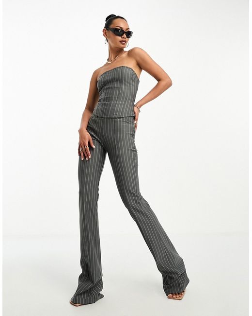 Asos Design straight leg pants in pinstripe part of a set-