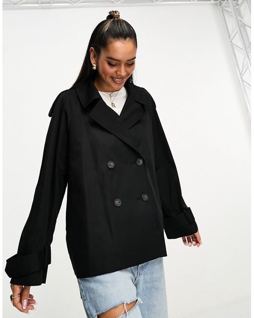 Asos Design short lightweight trench coat in