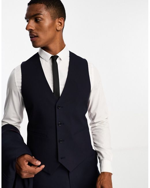 Asos Design slim suit vest in