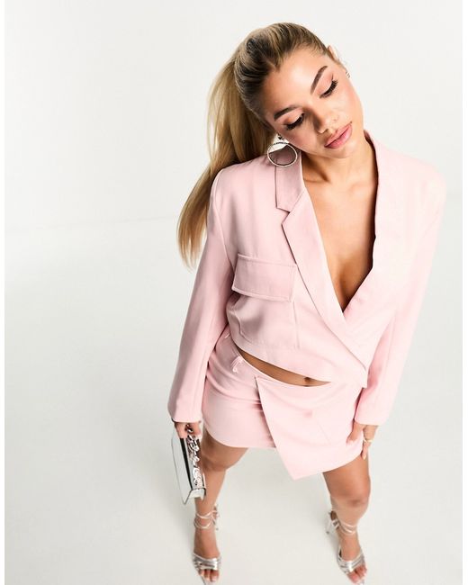 Kaiia tailored cropped blazer in part of a set
