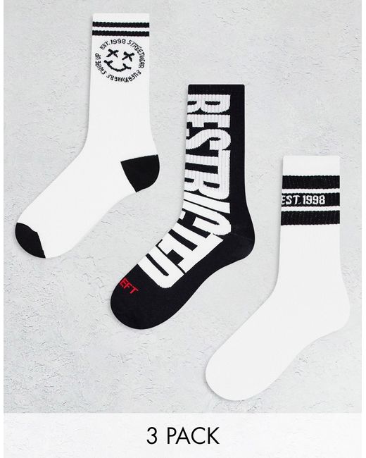 Bershka printed socks in