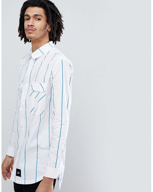 Sixth June oversized shirt with stripes