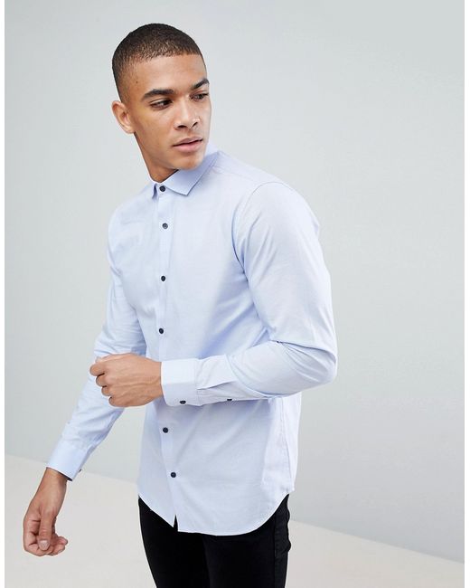 Jack & Jones Premium slim fit shirt with contrast d-