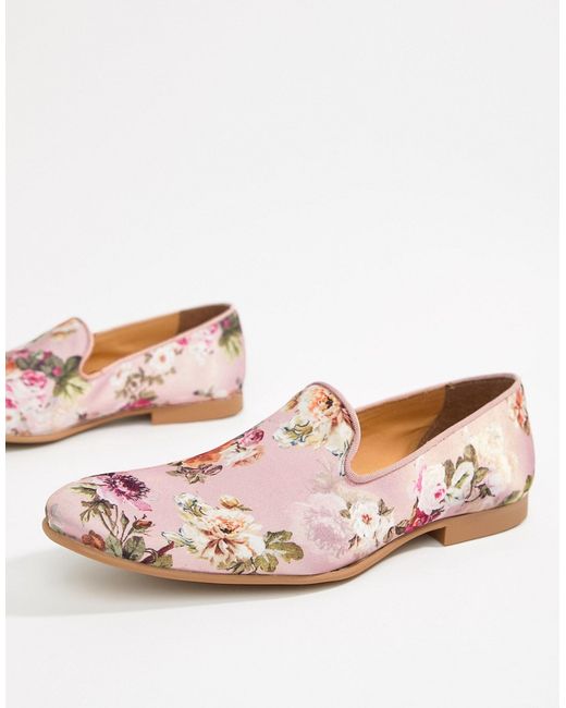 Asos Design loafers in floral print