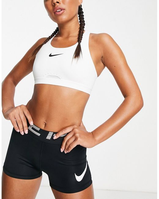 Nike Training Dri-Fit high support swoosh bra in