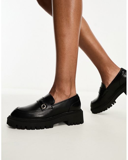 River Island chunky loafers in
