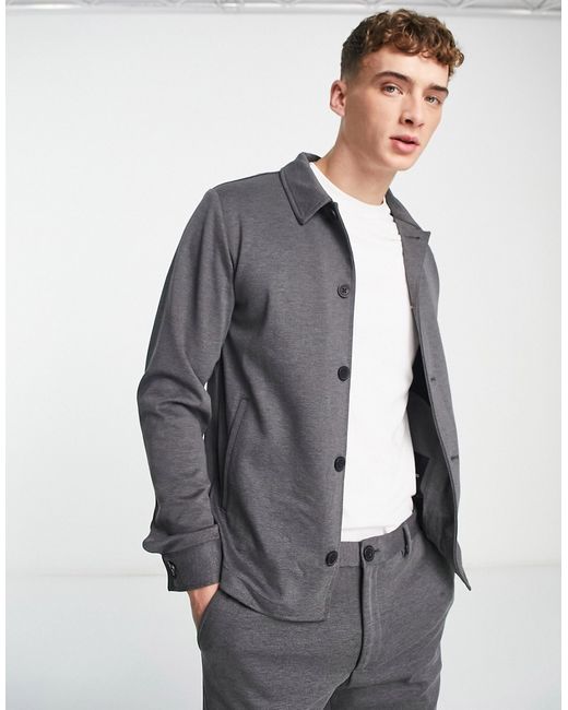 Jack & Jones Premium slim jersey suit jacket in