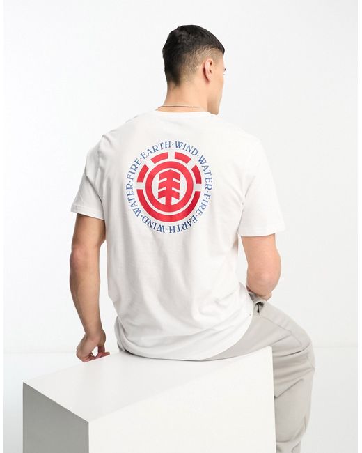 Element back print logo t-shirt in