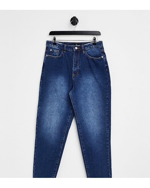 Missguided Riot mom jeans in dark