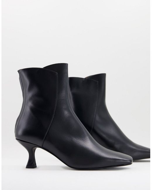 Whistles Wade square toe leather boot in