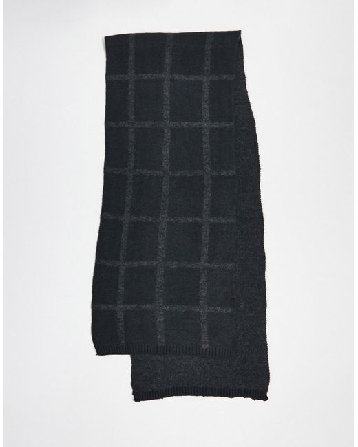 French Connection windowpane check scarf in