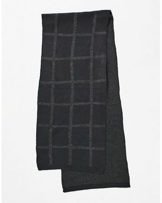 French Connection windowpane check scarf in