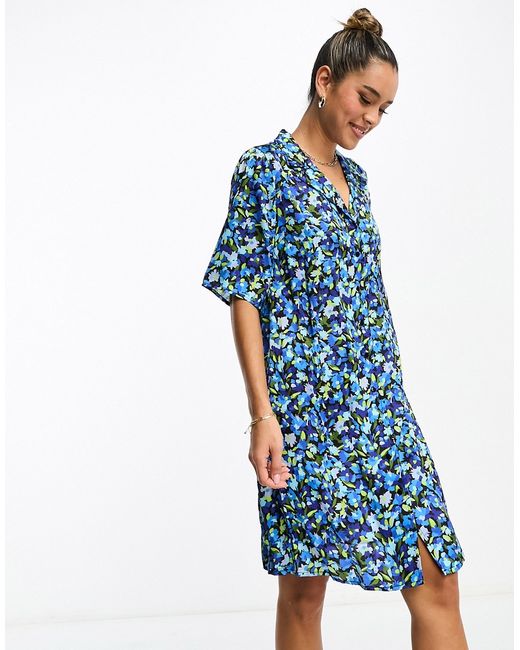 Y.A.S shirt dress in floral print