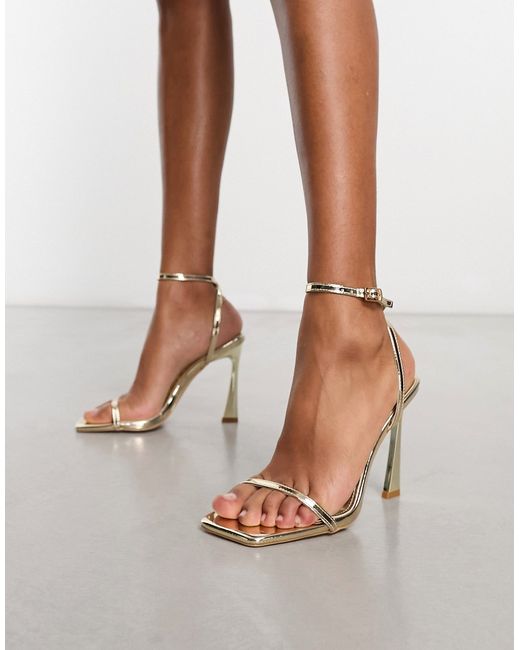 SIMMI Shoes Simmi London Apple barely there heeled sandals in
