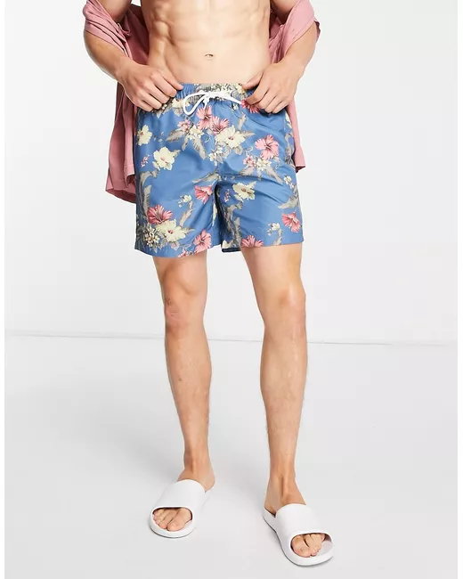 Original Penguin floral swim shorts