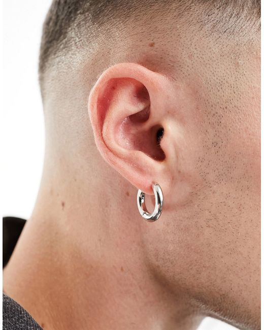 Svnx chunky hoop earrings in